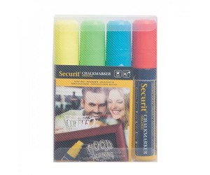 Securit Chalk Markers 7-15mm Nib Assorted Colours