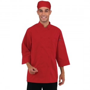 Colour by Chef Works Unisex Chefs Jacket Red