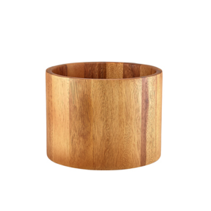 GenWare Acacia Wood Straight Sided Bowl 22.5 x 15cm