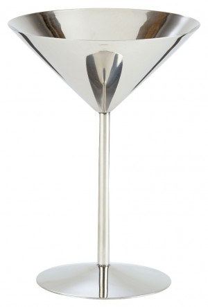 Stainless Steel Martini Glass Tall 18oz
