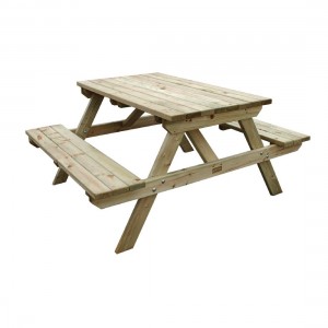 Wooden Picnic Bench 6 Seater