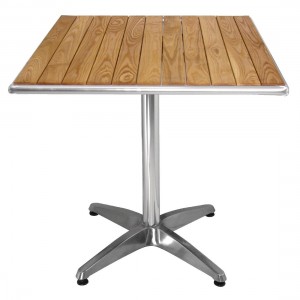 Bolero Ash Top Square Table 700mm