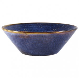 Terra Porcelain Aqua Blue Conical Bowl 19cm