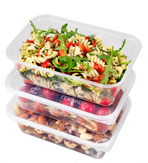 Coronex Microwave Food Containers with Lids 650ml - Pack of 250