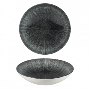 Churchill Studio Prints Agano Black Coupe Bowl 18.2cm 