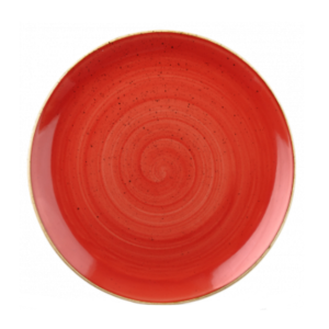 Churchill Stonecast Berry Red Coupe Plate 21.7cm