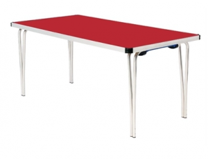Gopak Folding Table Red 6ft 