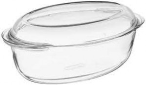 Pyrex Oval Casserole Dish With Lid 4.4Ltr