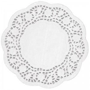 White Round Paper Doyleys 11cm