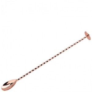 Copper Cocktail Mixing Spoon 27cm