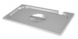 Stainless Steel Gastronorm Notched Pan Lid 1/4