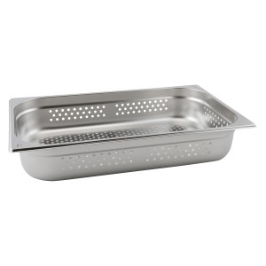 Stainless Steel Perforated Gastronorm Pan 1/1 - 150mm Deep 