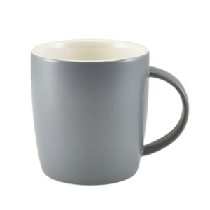 Genware Porcelain Matt Grey Cosy Mug 35cl / 12.3oz