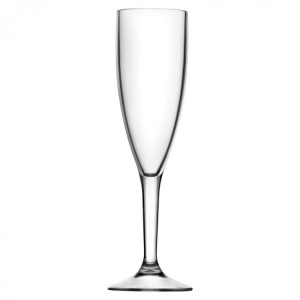 Diamond Polycarbonate Champagne Flutes 5oz / 140ml 