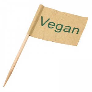 Vegan Flag Pick 6.5cm 