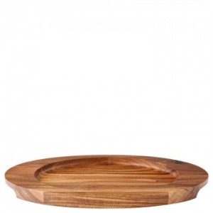 Oval Acacia Wood Board 30.5 x 17.5cm