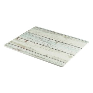 Genware White Wash Wood Effect Melamine Platter GN 1/2 32.5 x 26.5cm  