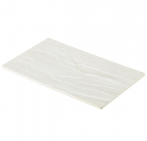 Melamine White Slate Effect Platter GN 1/3 32.5 x 17.5cm