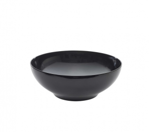Melamine Black Round Buffet Bowl 25.7cm