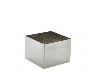 Stainless Steel Square Mousse Ring 8 x 6cm