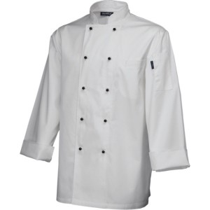 Genware Long Sleeve Superior Chefs Jacket White 