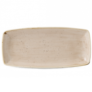 Churchill Stonecast Nutmeg Cream Oblong Plate 35 x 18.5cm