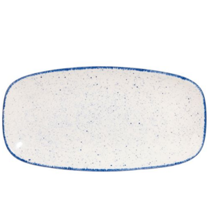 Churchill Stonecast Hints Indigo Blue Oblong Platter 29.8cm 