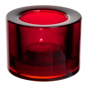 Chunky Red Candle Holder 
