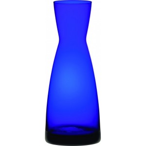 Cobalt Blue Contemporary Glass Carafe 35oz / 1Ltr
