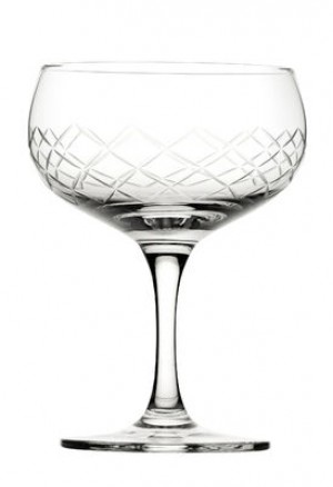 Raffles Diamond Coupe Glasses 5.5oz / 16cl 
