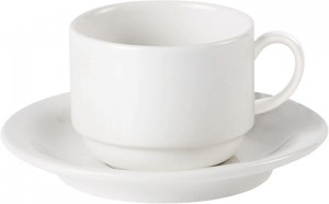 Australian Fine China Traditional Stacking Cups 22cl/7.5oz