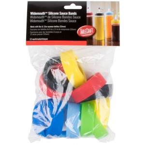 Assorted Silicone Sauce Bands for 53mm Bottles