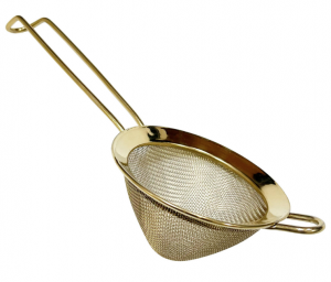 Beaumont Gold Plated Fine Mesh Strainer