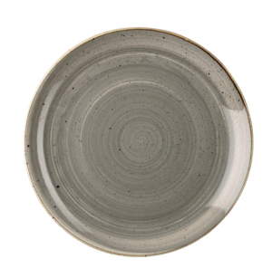 Churchill Stonecast Peppercorn Grey Coupe Plate 21.7cm 