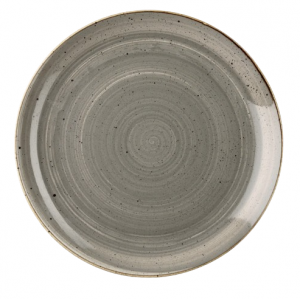Churchill Stonecast Peppercorn Grey Coupe Plate 32.4cm