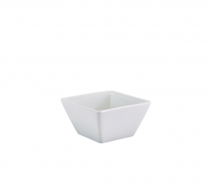 Genware Porcelain Square Bowl 10.5cm