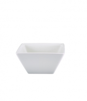Genware Porcelain Square Bowl 12.8cm