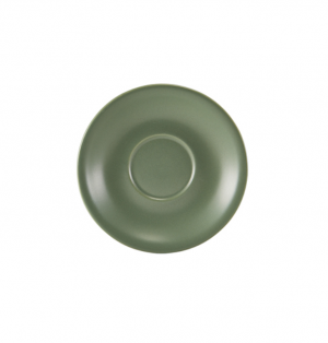 Genware Porcelain Matt Sage Saucer 5.25inch / 13.5cm