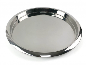 Stainless Steel Round Waiter's Tray 14inch 