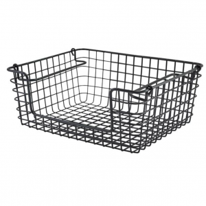 Genware Black Wire Open Sided Display Basket GN1/2