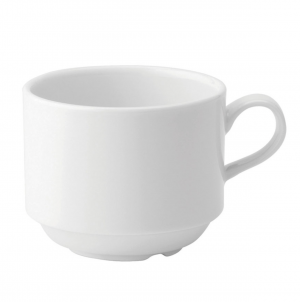 Anton Black Fine China Stacking Cup 8.5cl / 3oz 