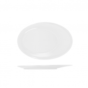 Opulence White Boston Melamine Oval Plate 30.5 x 20.7cm