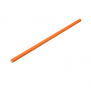 Paper Orange Straw 8Inch 