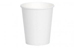 White Disposable Single Wall Hot Drink Cup 10oz 