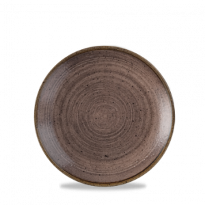 Churchill Stonecast Raw Brown Coupe Plate 16.5cm