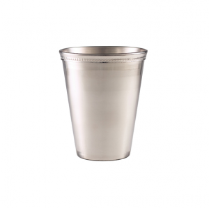 Genware Beaded Stainless Steel Serving Cup 38cl/13.4oz