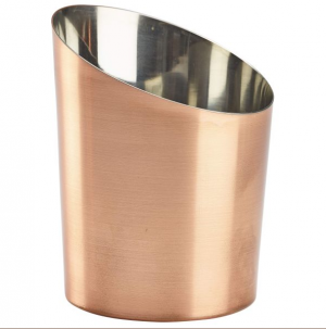 Angled Copper Plated Serving Cup 9.5cm 