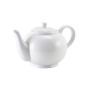 Genware Porcelain Teapot with Infuser 85cl / 30oz