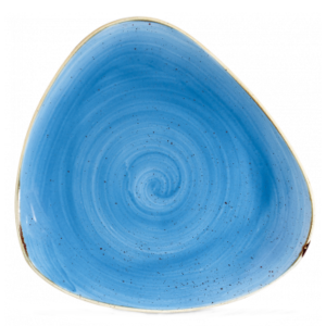 Churchill Stonecast Cornflower Blue Triangle Plate 26.5cm