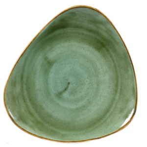 Churchill Stonecast Samphire Green Triangle Plate 19.2cm 